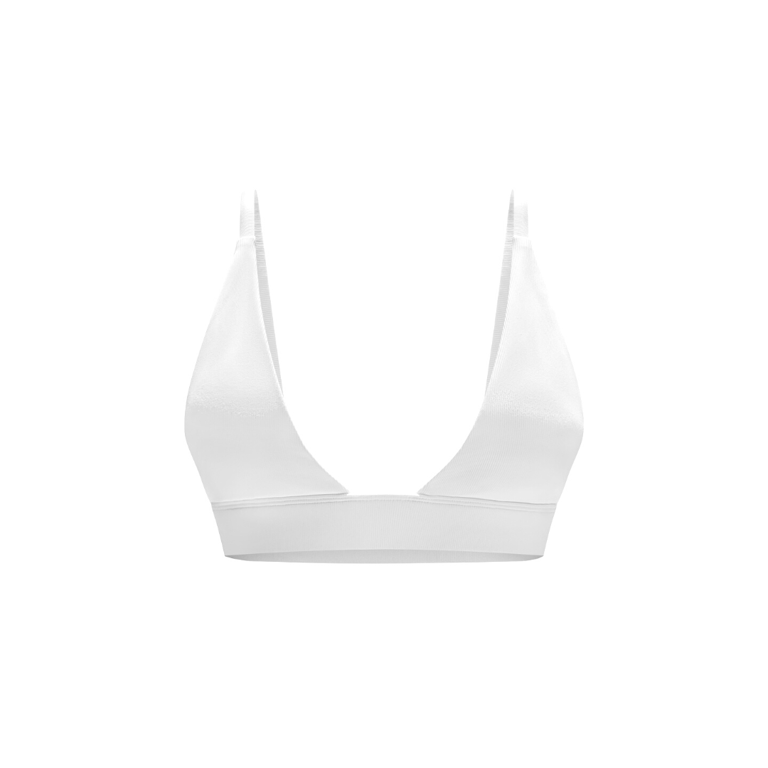 Triangle Bra in White