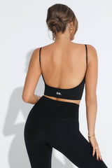 Backless Cropped Cami in Black R.R.P $64.95