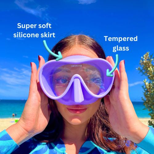 Soft Silicone Mask & Compact Snorkel Set