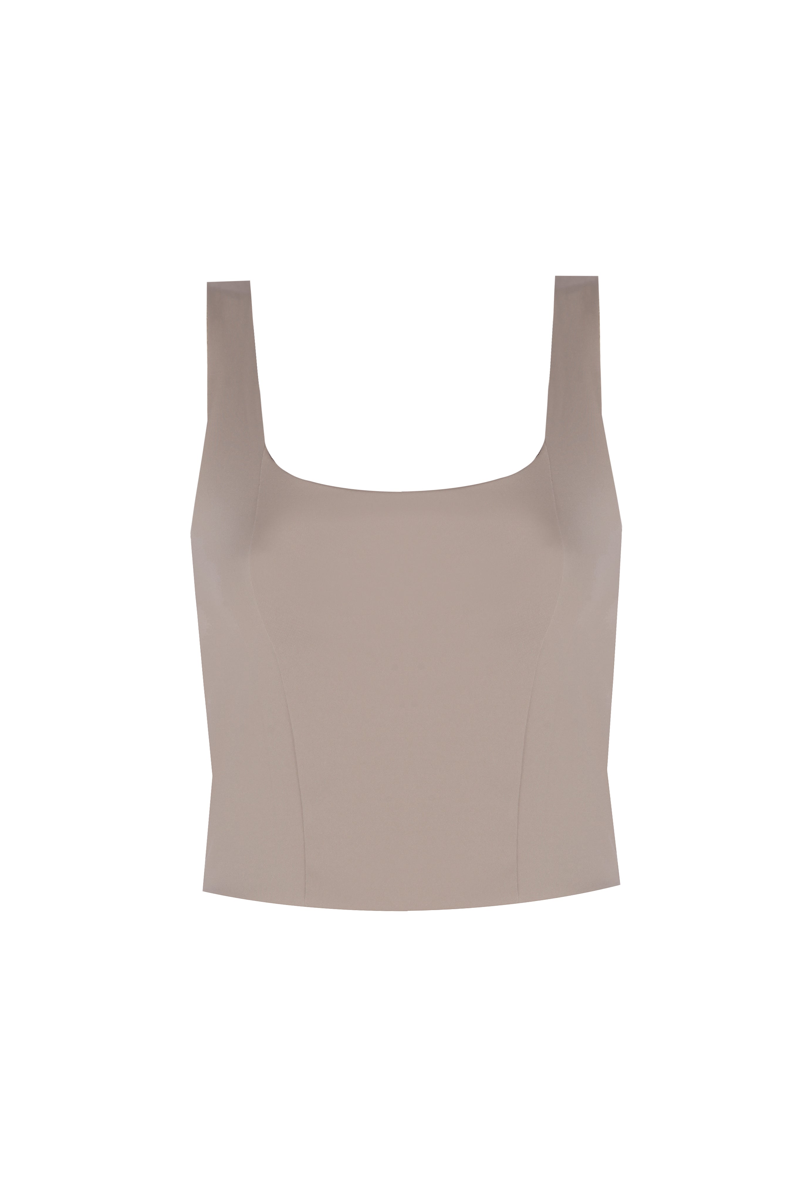BOW LONG BRA - PEBBLE