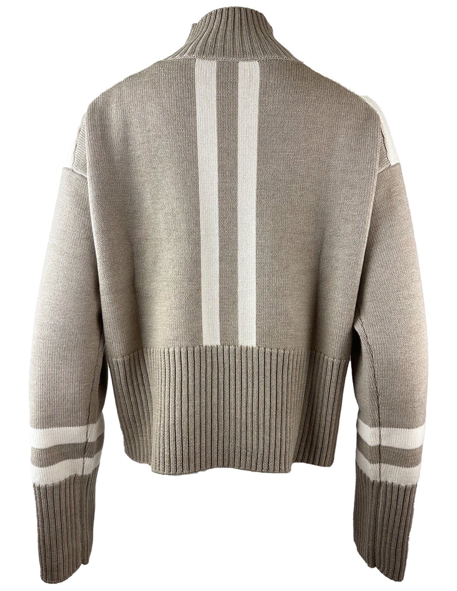 "APRÈS SKI TEAM" Funnel Neck Sweater Color: Desert/Glacier