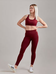 Primrose Pocket Legging - Deep Burgundy