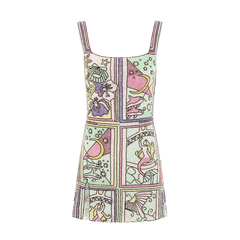 Talia Hand Beaded Multi-Coloured Crystal Party Dress in Stock