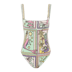 Talia Hand Beaded Multi-Coloured Crystal Swimsuit