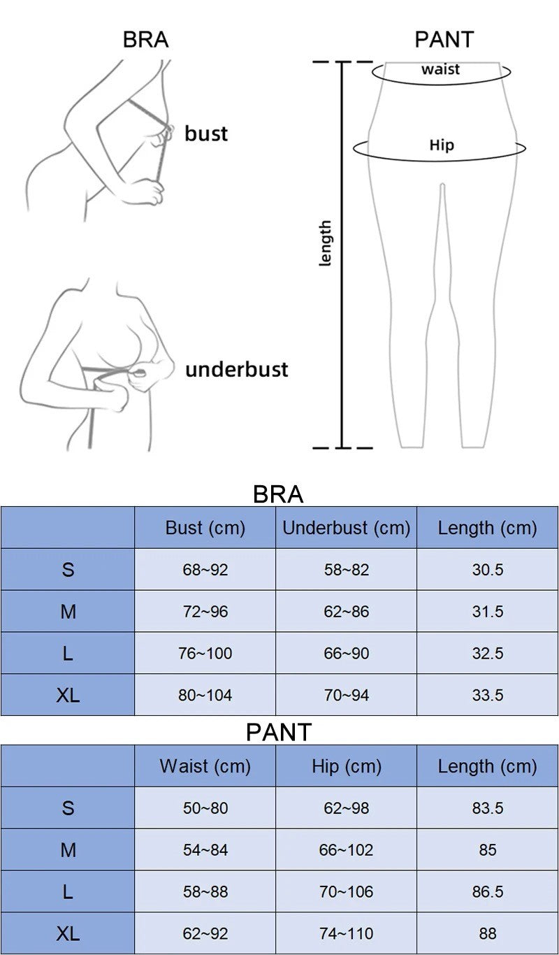 Flared Pilates Leggings and Sports Bra