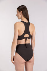 Bikini Bottom High Waist ― Coffee