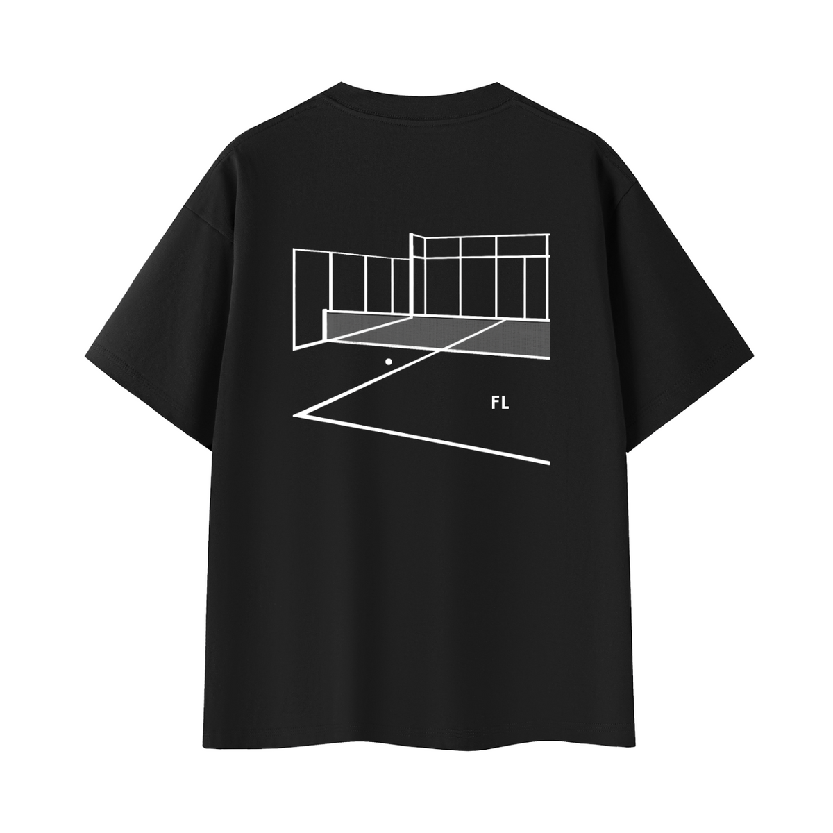 Offcourt Outline Padel Court Regular Fit Tee