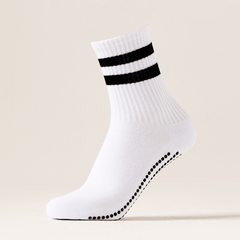 LIGN Classic Two Stripe Tube Grip Sock - Black