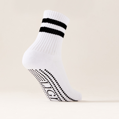 LIGN Classic Two Stripe Tube Grip Sock - Black