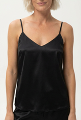 The Lady Silk Camisole Crystal Black