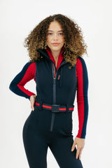 TEAM PLAYER Red Quarter Zip