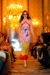 Dolphin Hand Beaded Maxi Dress