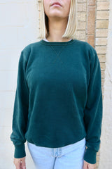 Fade Into Me Crewneck Sweatshirt (In Navy, Charcoal, Emerald Green and Sage)