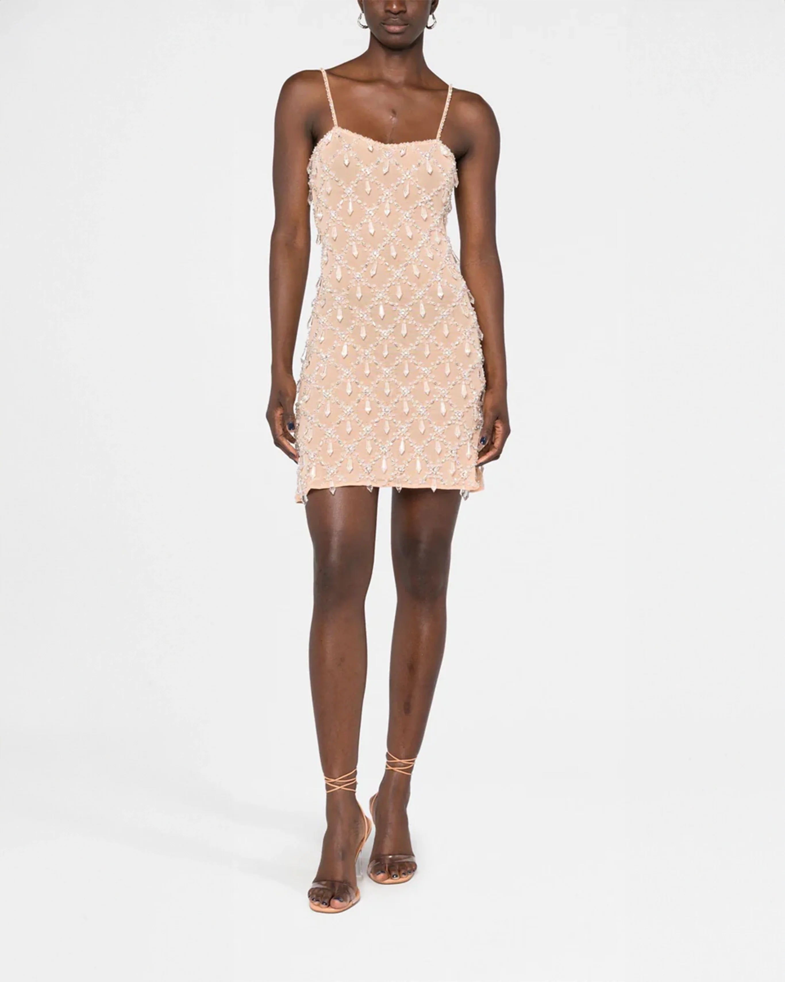 Arabella Hand Beaded Crystal Dress