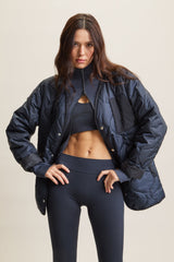 Contour Sculpt Zip Through Top
