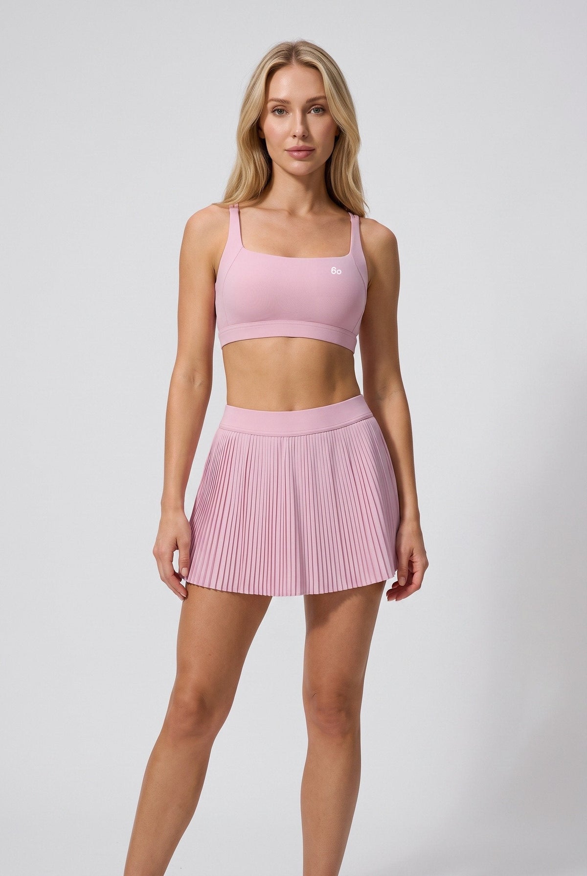 CORA Bra Top & Pleated Skirt Set