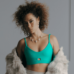 Emerald Green Artemis Sports Bra in ECONYL®