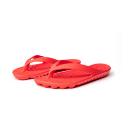 Fire Red Flip-Flops by GUDO WORLD