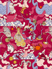 ASTROLOGEEK- LEGGINGS - Framboise