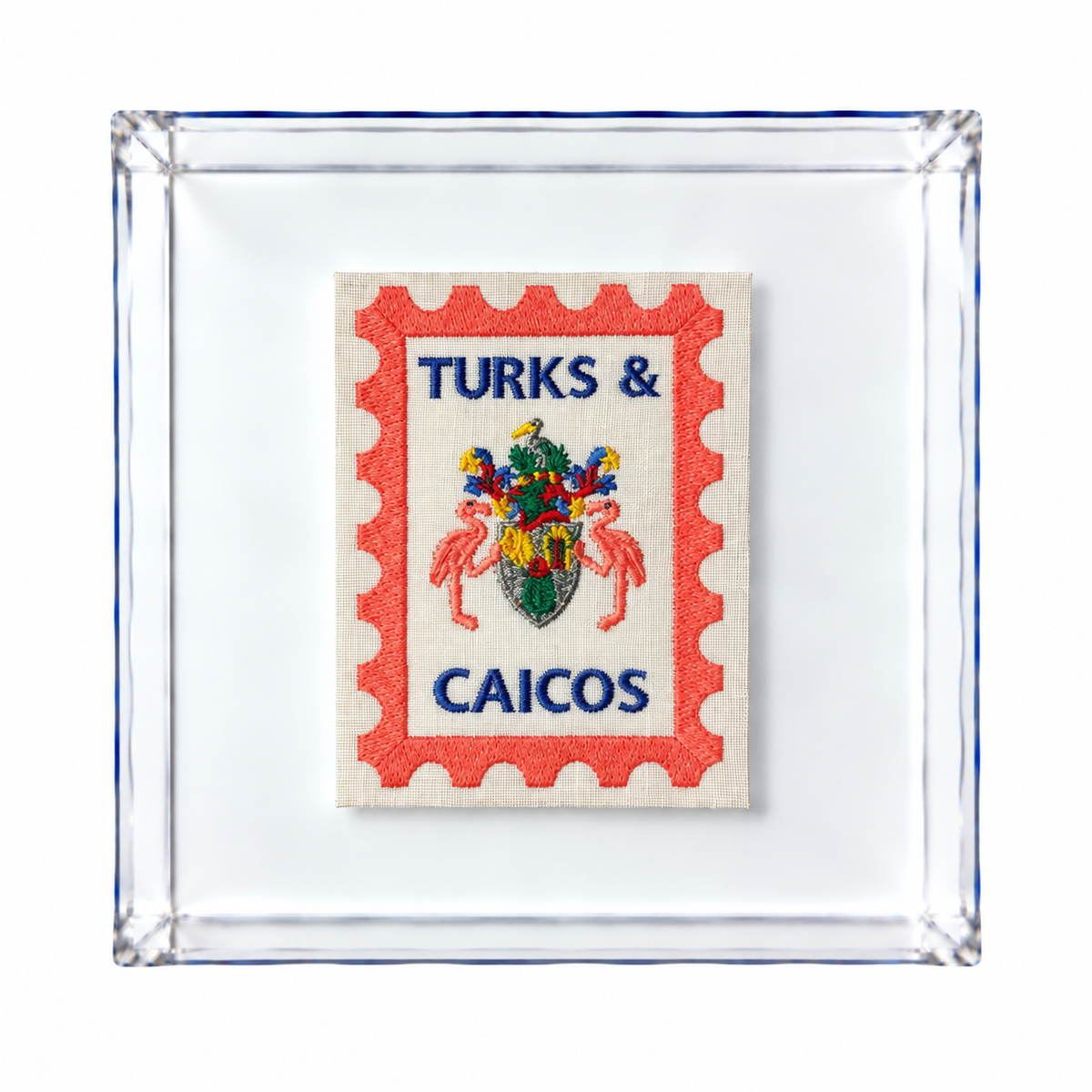 Turks & Caicos Embroidered Stamp