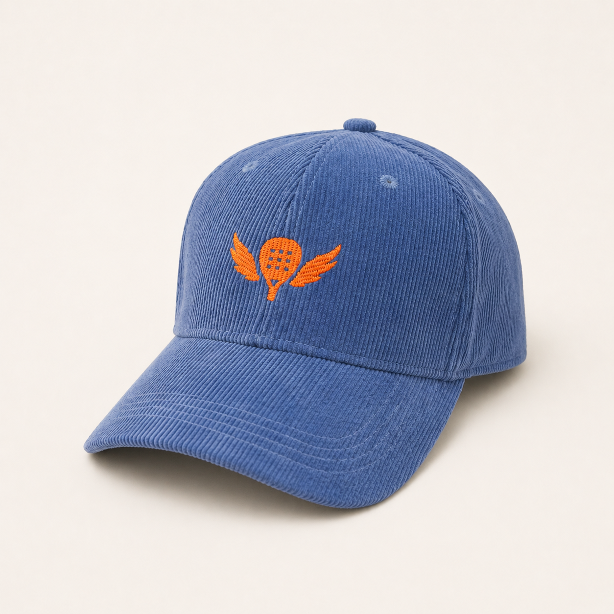 The Winged Padel Organic Cord Court Cap