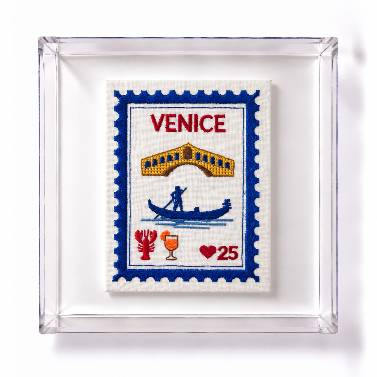 Venice Embroidered Stamp