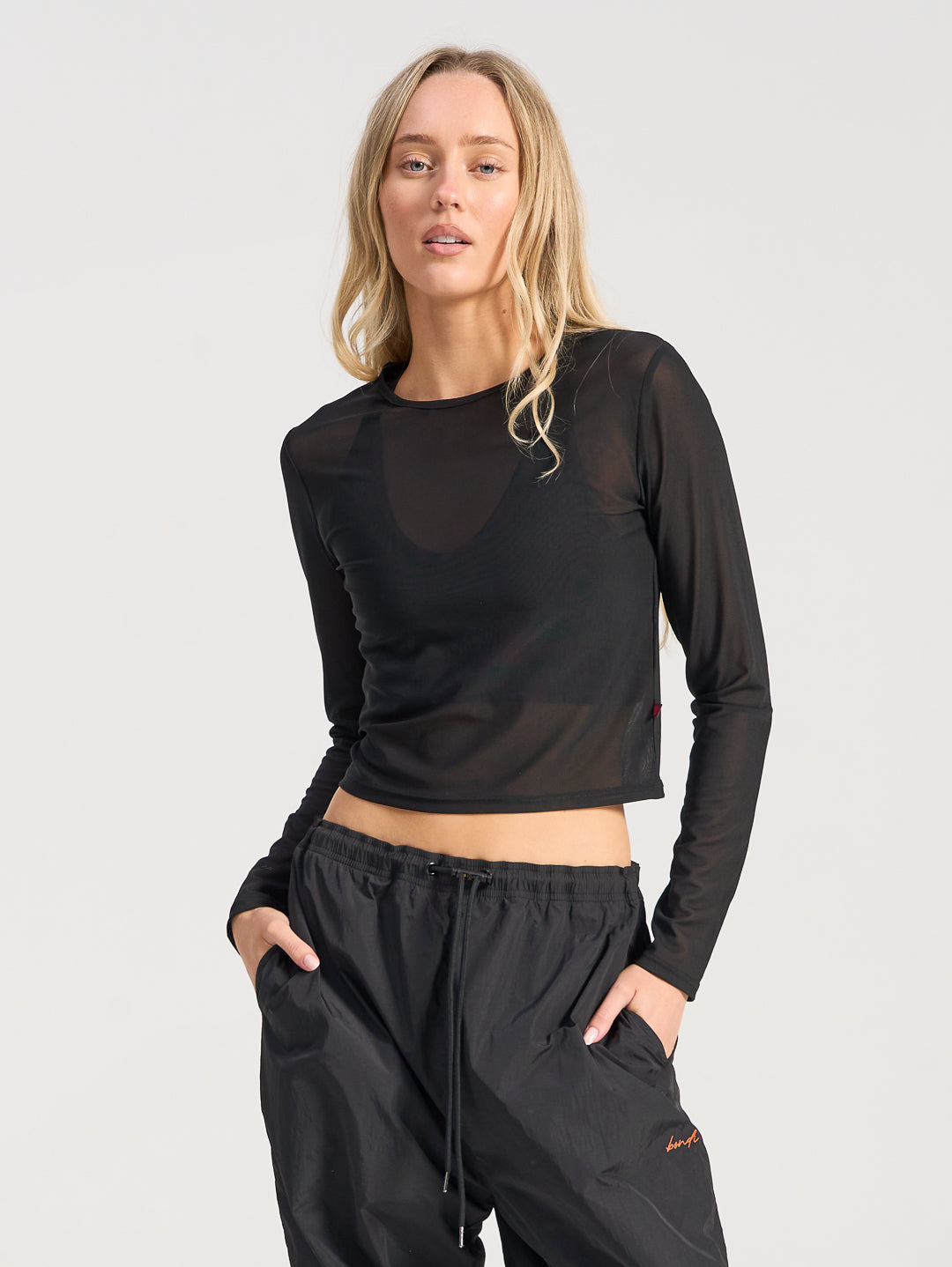 Forma Power Mesh Top - Black