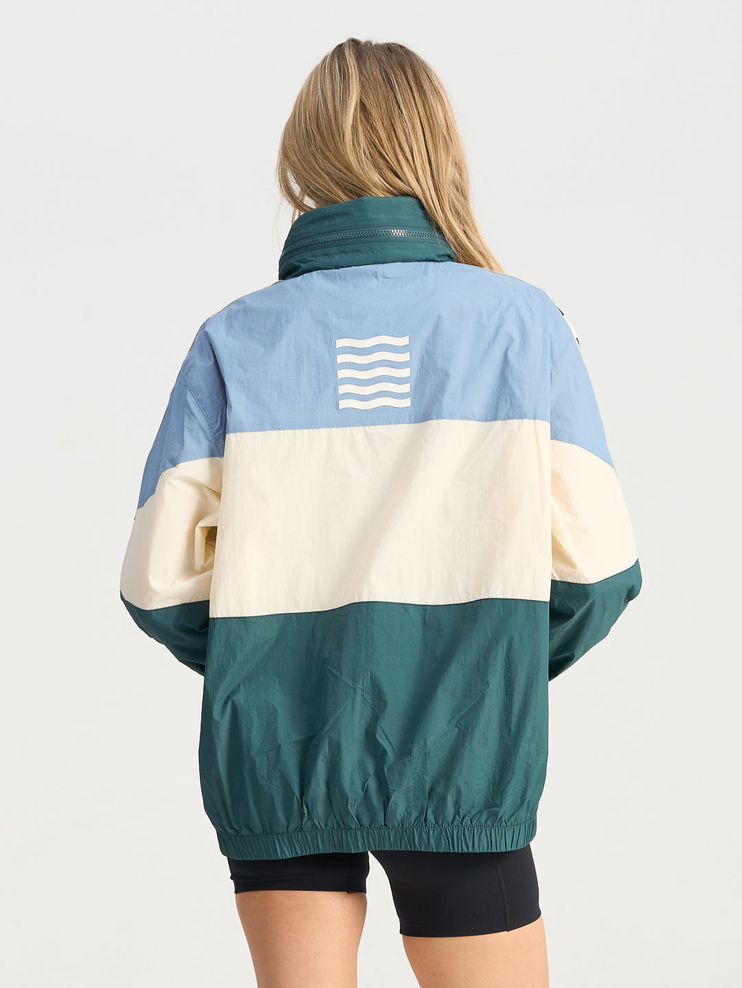 Forma Windbreaker Hoodie - Teal Multi