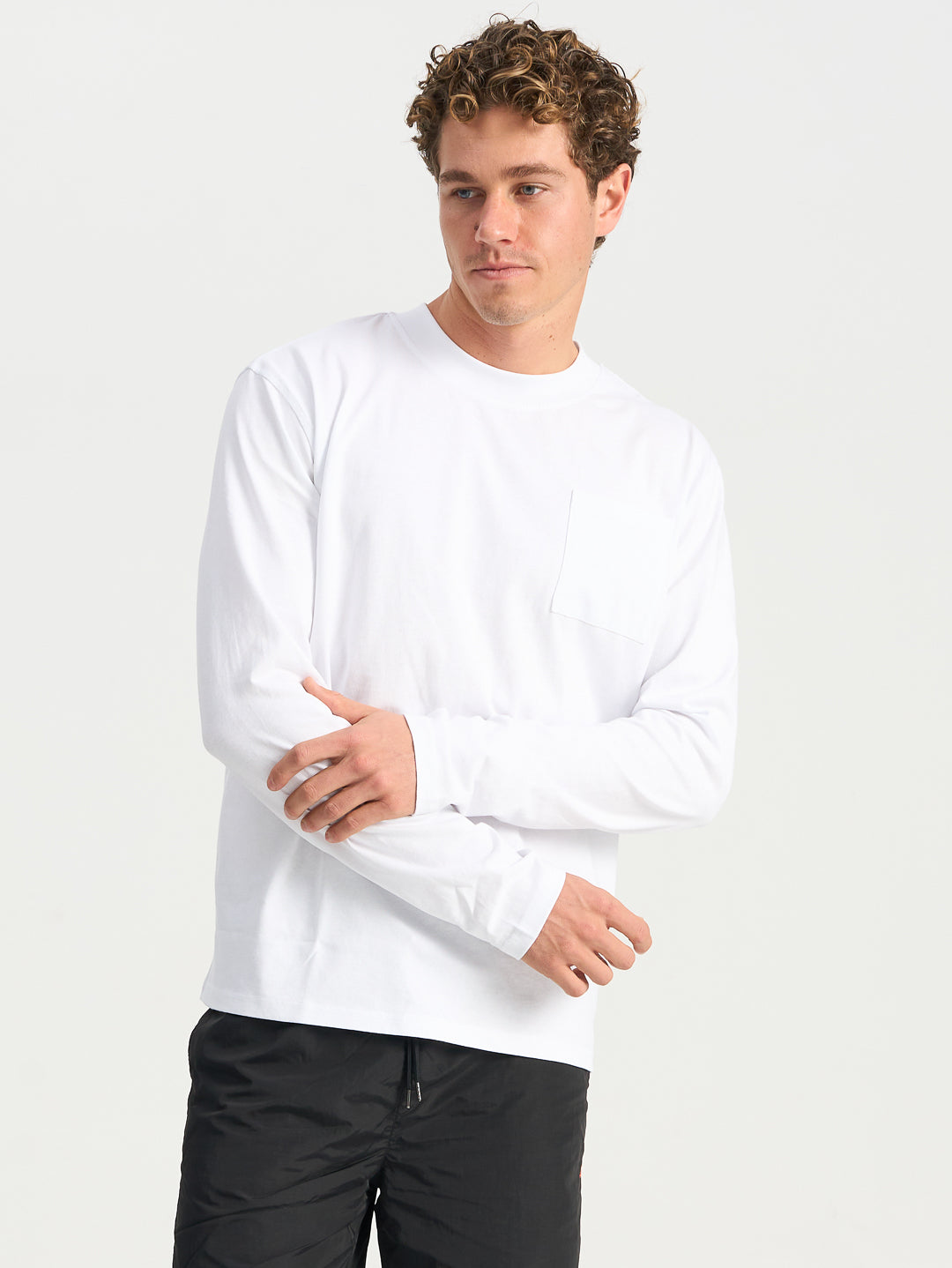 Forma Pocket Long Tee - White