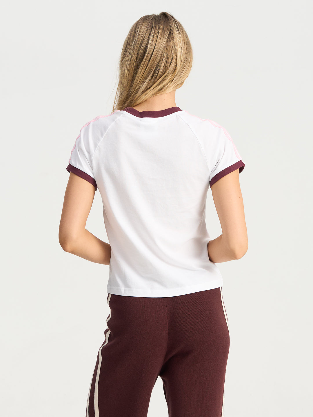 Forma Varsity Ringer Tee - White