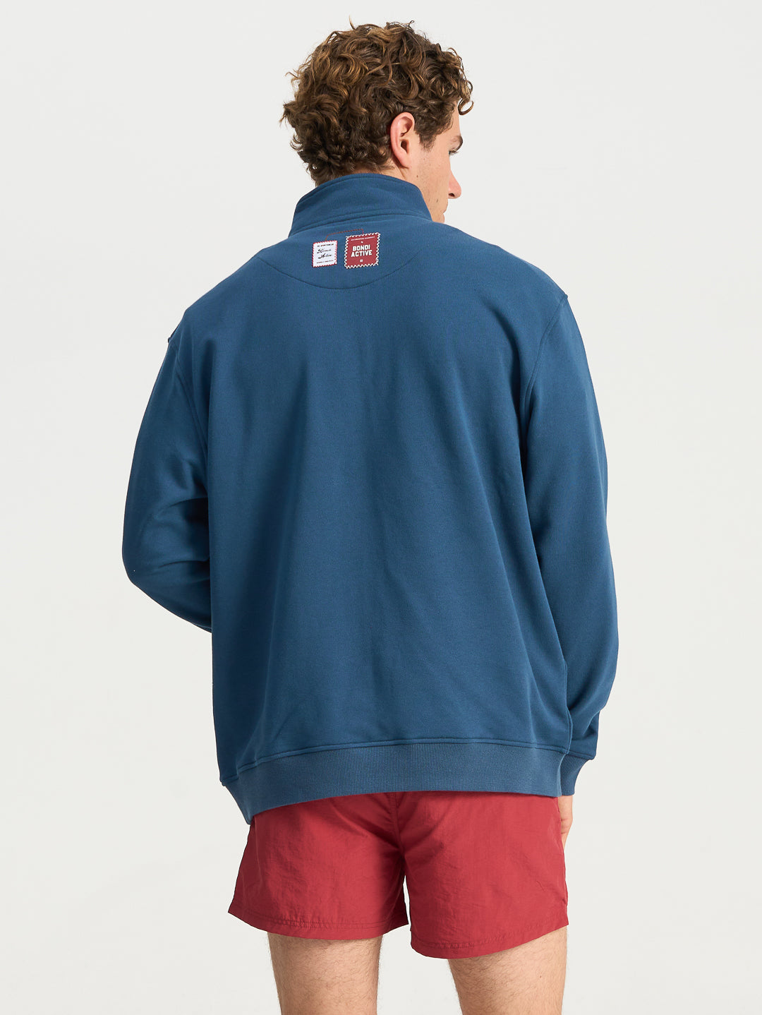 Forma 1/4 Zip Sweat - Washed Teal