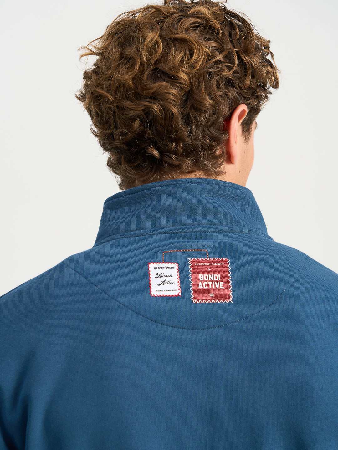 Forma 1/4 Zip Sweat - Washed Teal