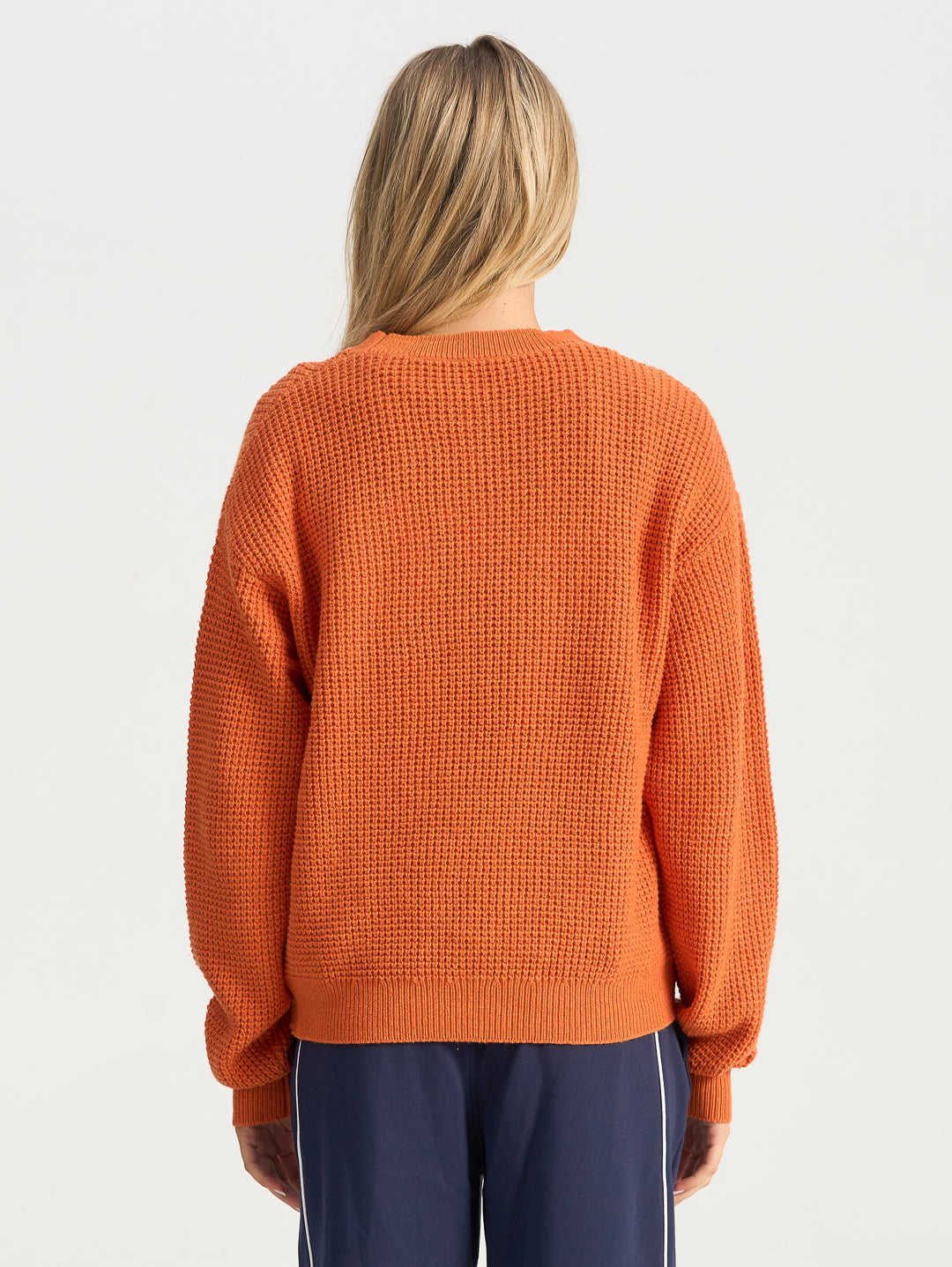 Forma Waffle Knit - Burnt Orange