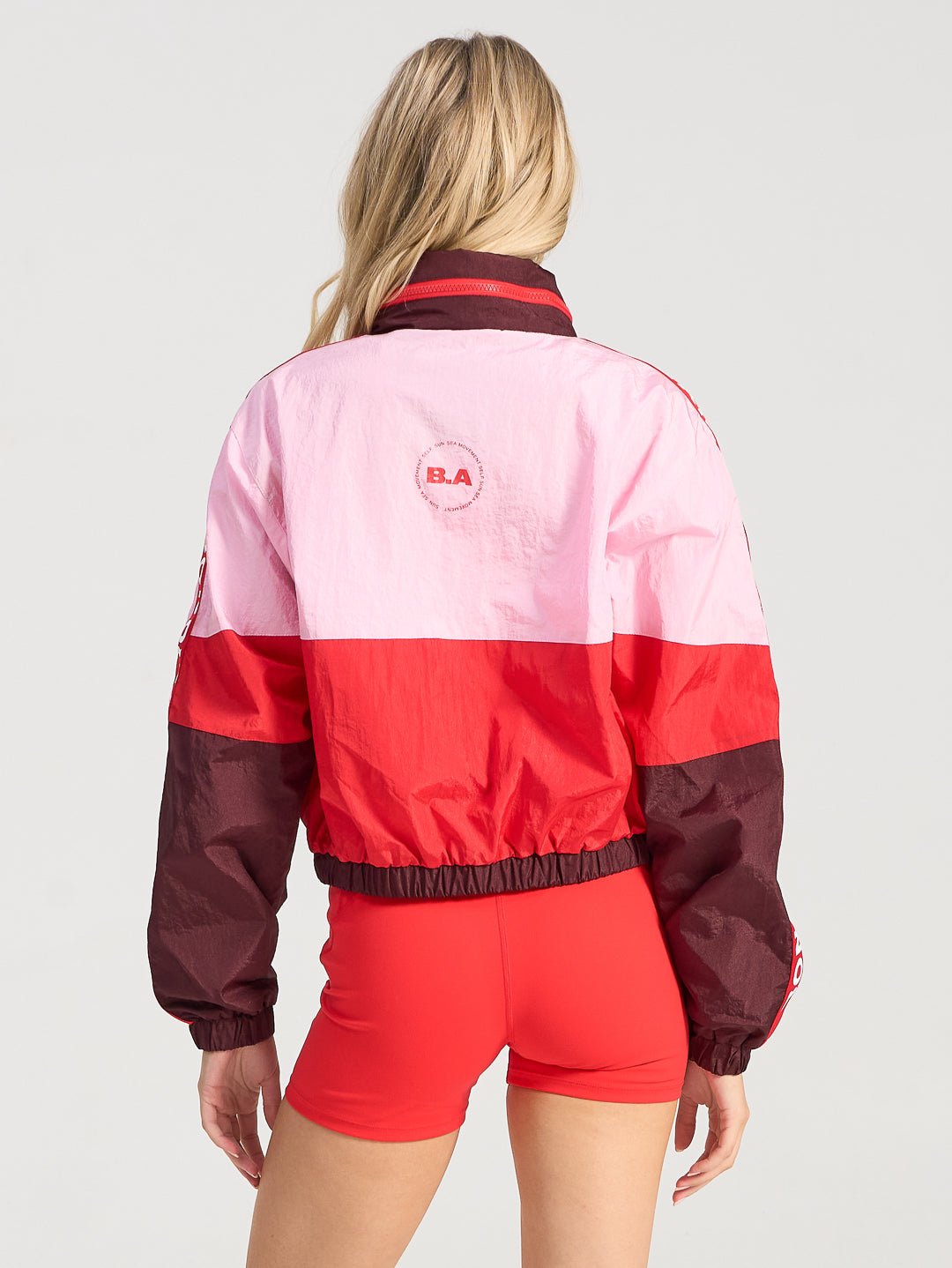 Forma Cropped Windbreaker Hoodie - Fig Multi