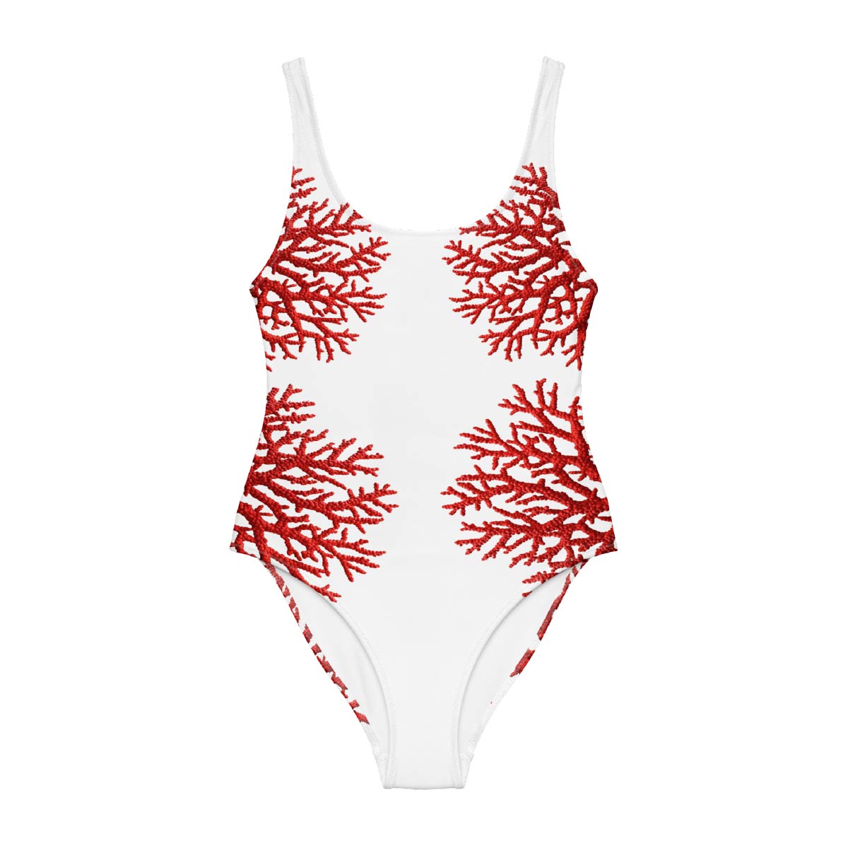 Coral Red Swimsuit - One Piece