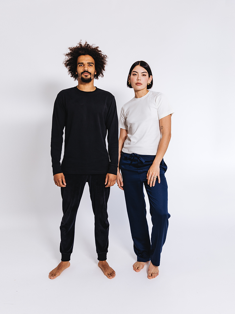 Organic Velour Tracksuit Bottoms