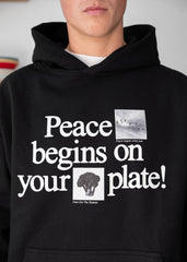 Peace Begins on Your Plate Hoodie