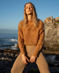 Jūra: Nutmeg Merino Wool Sweater - Promo