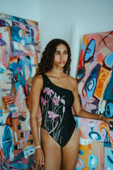 Malibu Hand-Embroidered One Piece Swimsuit