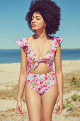 PINK GARDEN ONE-PIECE SWIMSUIT