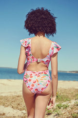 PINK GARDEN ONE-PIECE SWIMSUIT