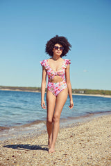 PINK GARDEN ONE-PIECE SWIMSUIT