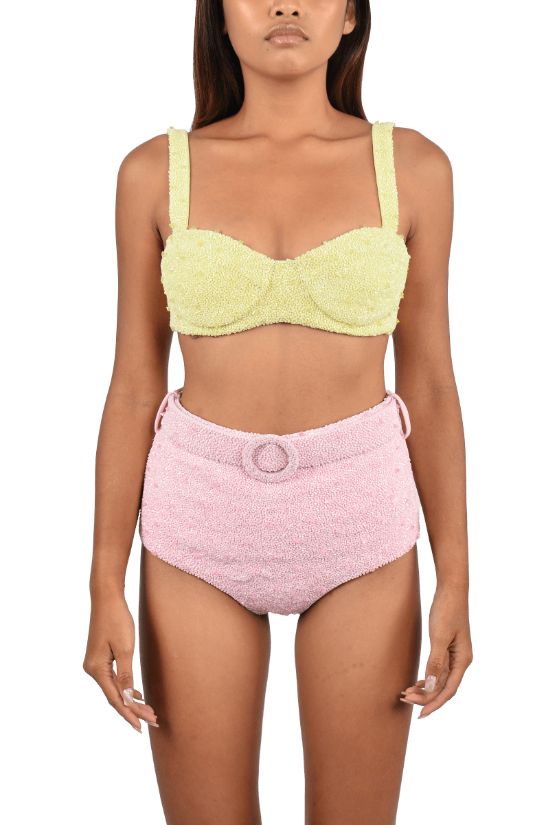 Heidi Hand Beaded Bikini Top