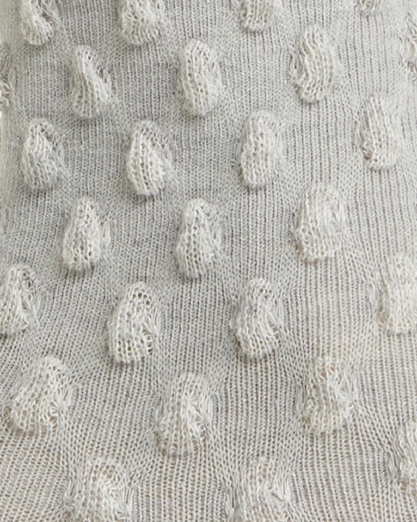 Waffle Combed Cotton Socks - Grey