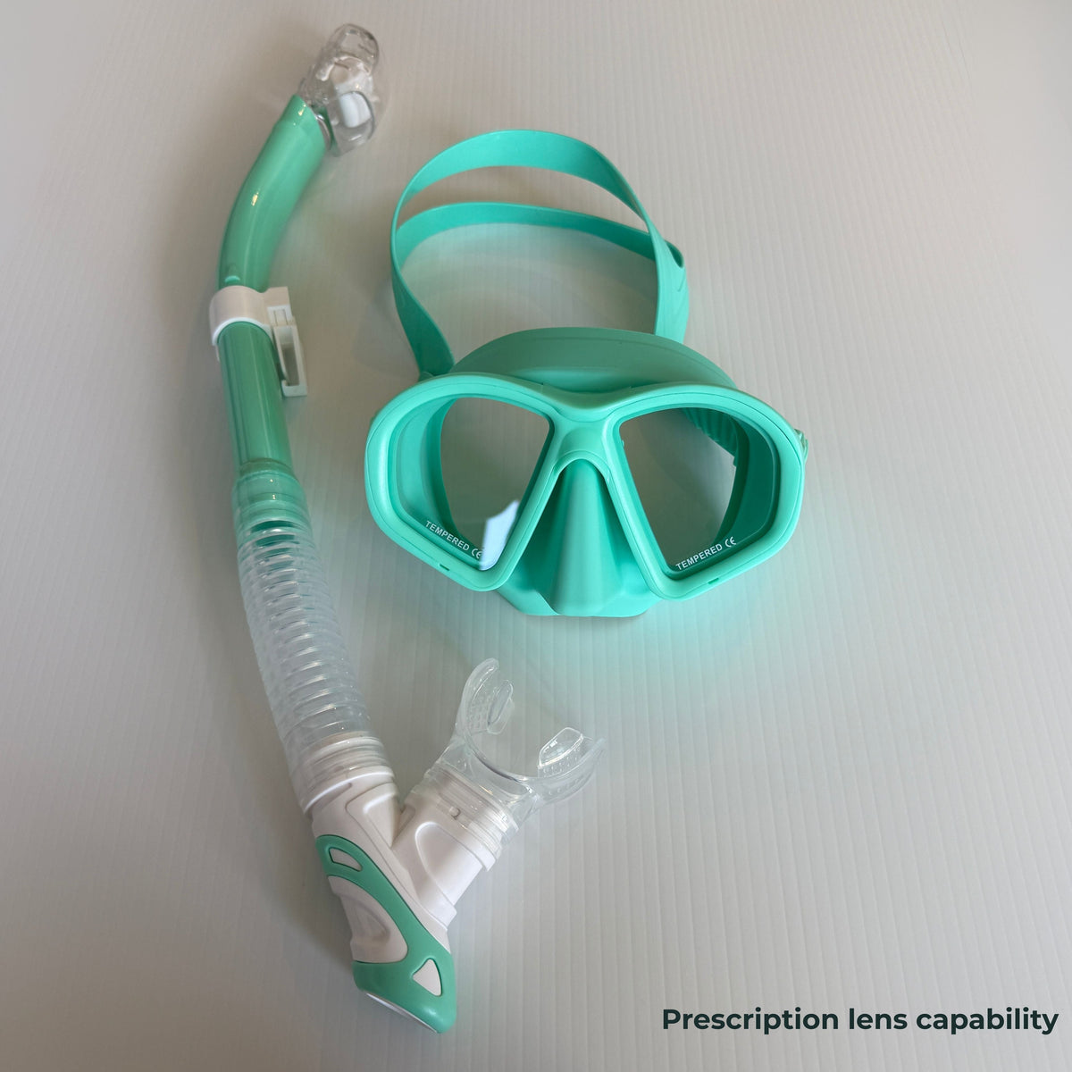 Double Lens Soft Silicone Mask + Dry Snorkel