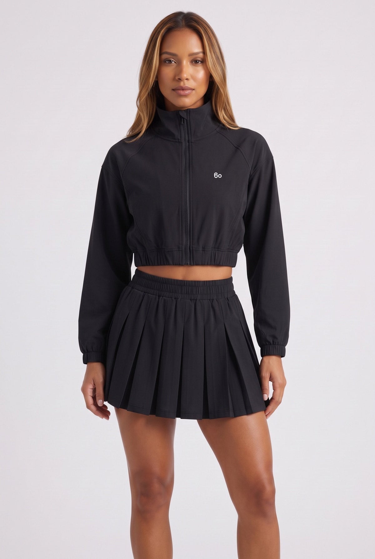 ELSA Cropped Jacket & Pleated Skirt Set