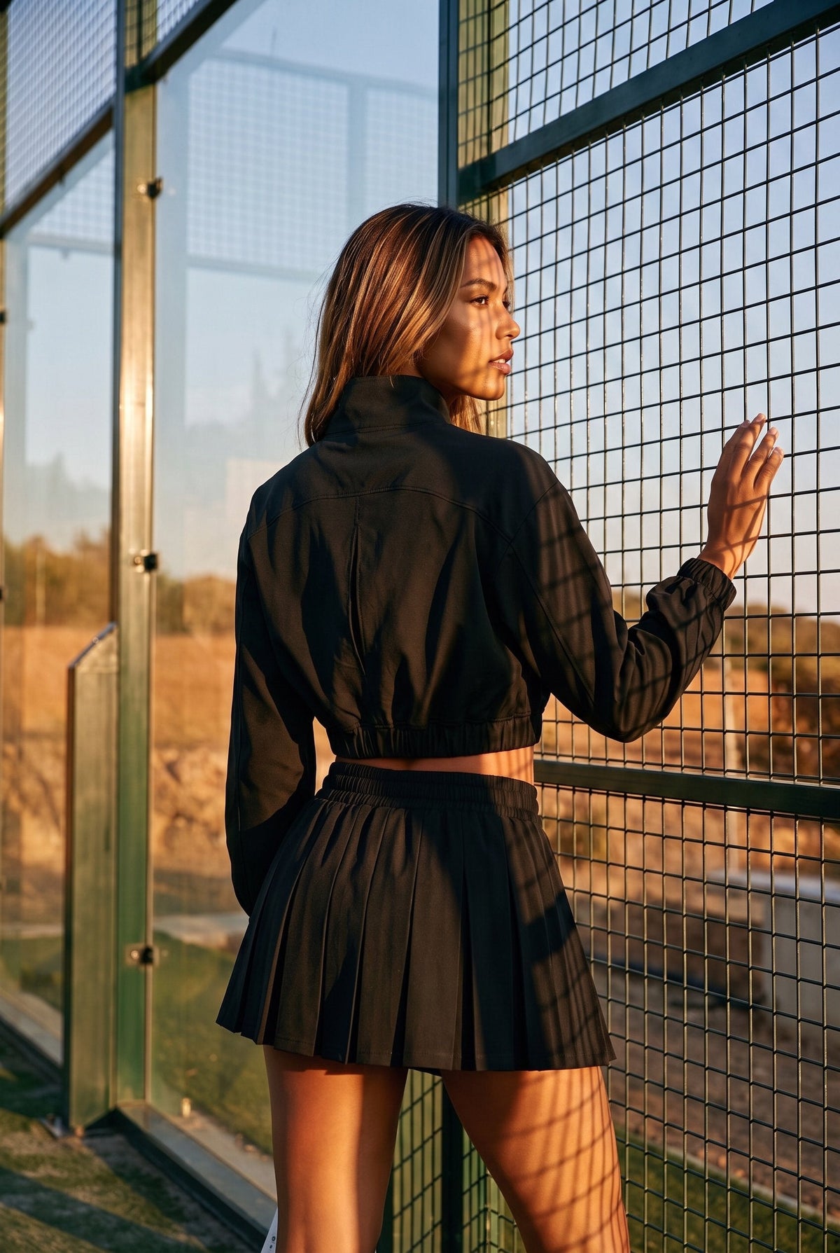 ELSA Cropped Jacket & Pleated Skirt Set