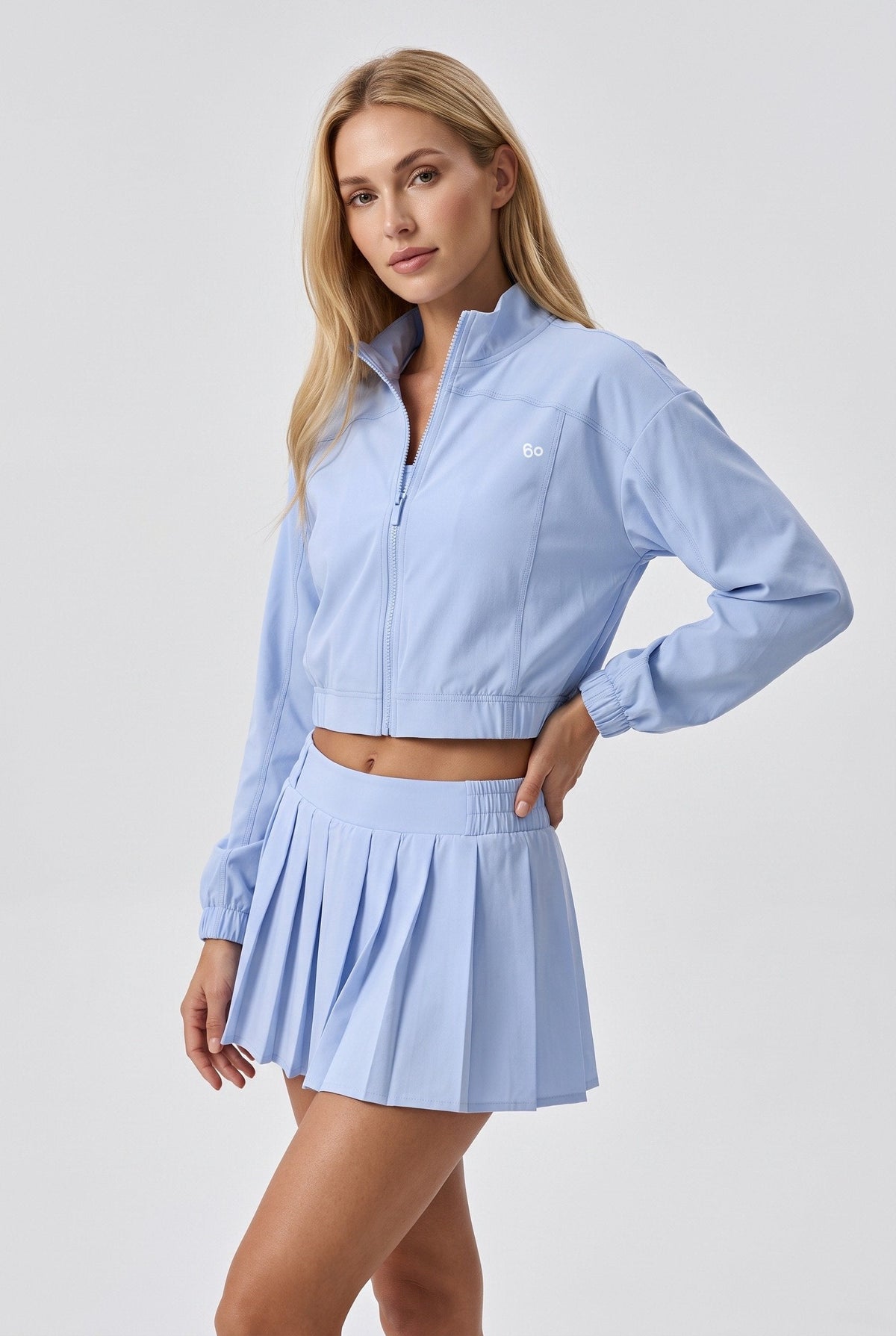 ELSA Cropped Jacket & Pleated Skirt Set