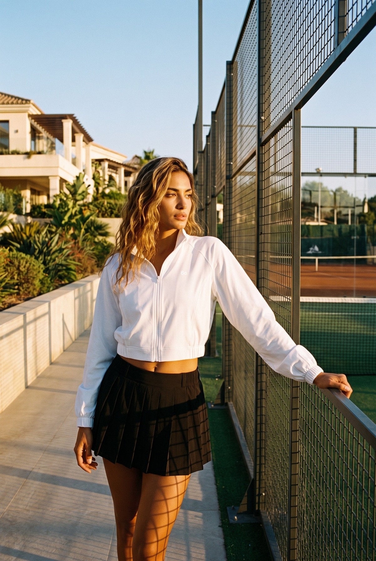 ELSA Cropped Jacket & Pleated Skirt Set