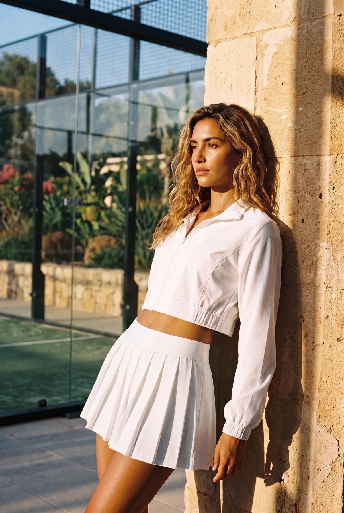 ELSA Cropped Jacket & Pleated Skirt Set